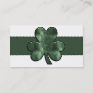 Glass Shamrockirländarevisitkortar Visitkort