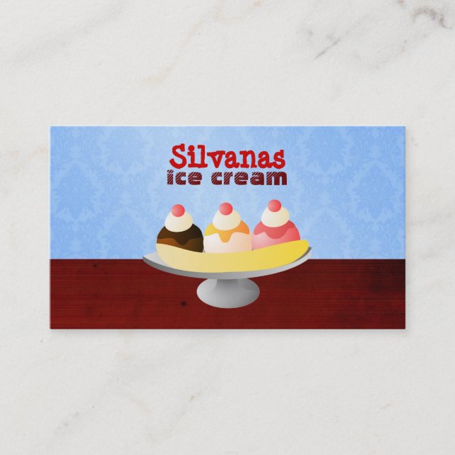 Glass shoppar visitkortar visitkort (Framsida)