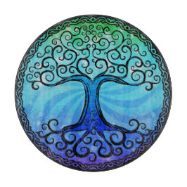 Glass skärbräda - 'Celtic träd av Life