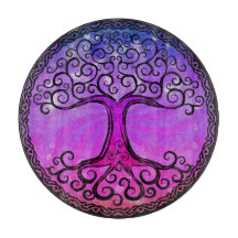 Glass skärbräda - 'Celtic träd av Life