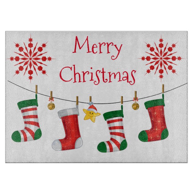 Glass skärbräda/prydnadar (Framsidan)