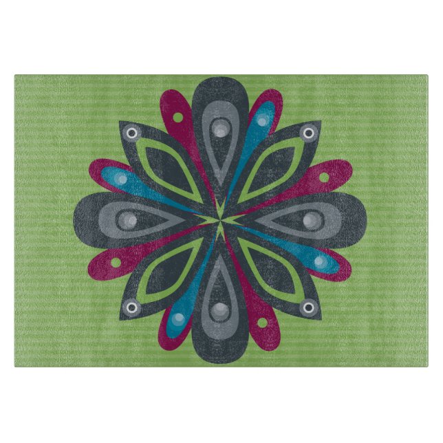 Glass skärbrädabristningsgrönt (Framsidan)