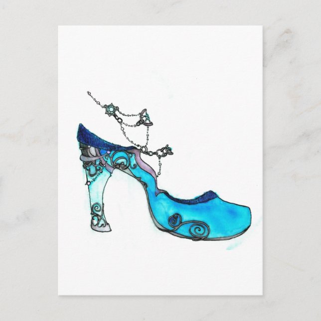 Glass Slipper Vykort (Framsida)