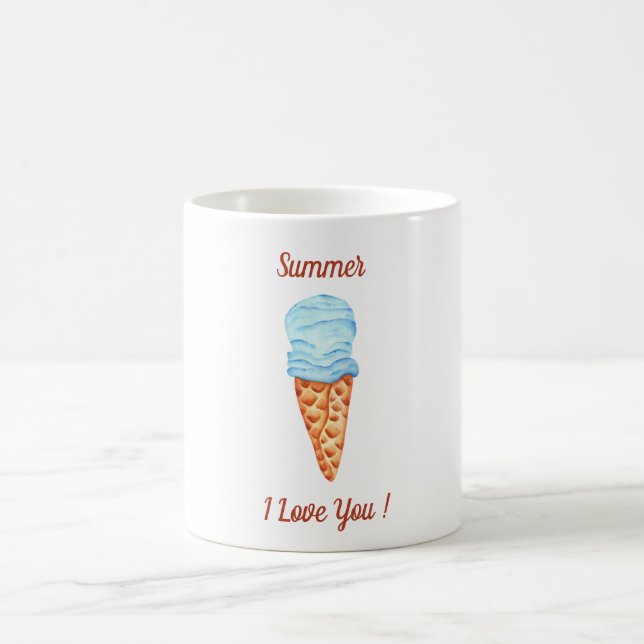 Glass som kärlek du söt sommar kaffemugg (Center)