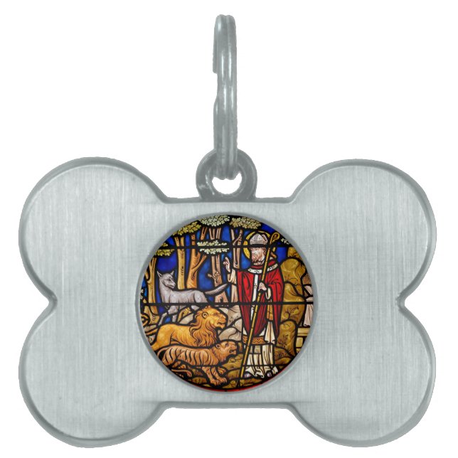 Glass St. Francis Pet Protector ID-bricka Husdjur (Framsidan)