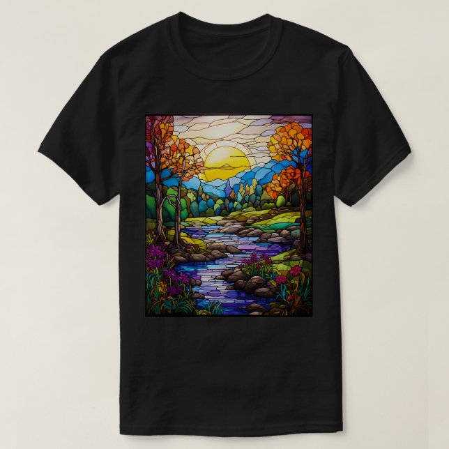 Glass Stil Shenandoah Valley T Shirt (Design framsida)