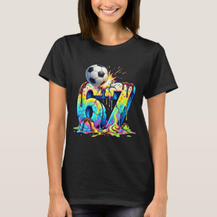 Glass Ström Fotboll 67 Sex Sju Rolig Gen Alpha T Shirt