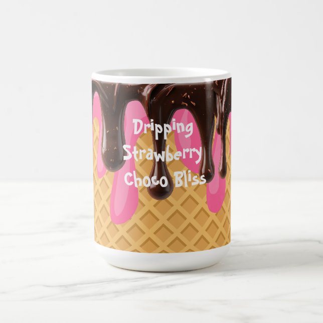 Glass Strömmande Jordgubb Choco Bliss Kaffemugg (Center)