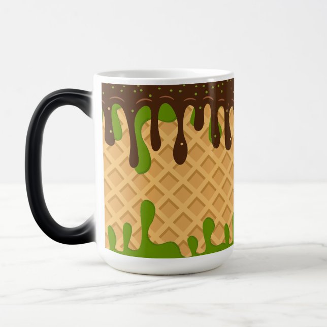 Glass Strömmande Matcha Choco Bliss , Modern  Magisk Mugg (Vänster)