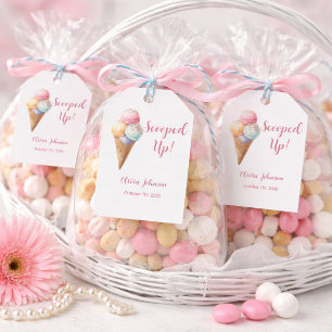 Glass Strutar Rosa Bröllopsfirande Presentetikett
