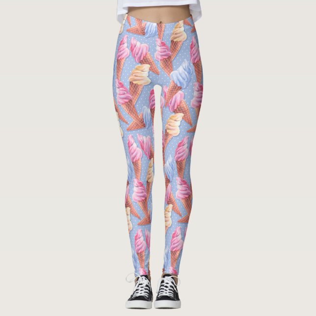 Glass. Sweet mönster Leggings (Framsida)