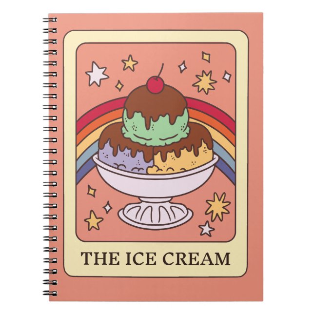 Glass Tarot Kort Journal Anteckningsbok (Framsidan)