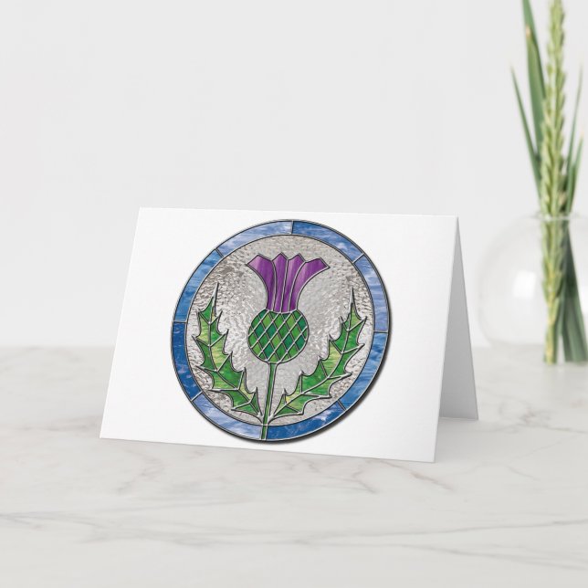 Glass Thistle Kort (Framsida)