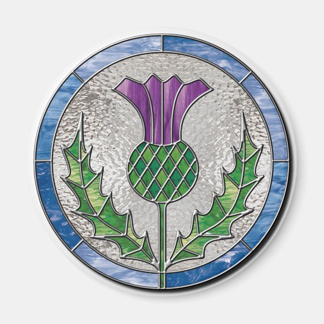 Glass Thistle Magnet (Framsidan)