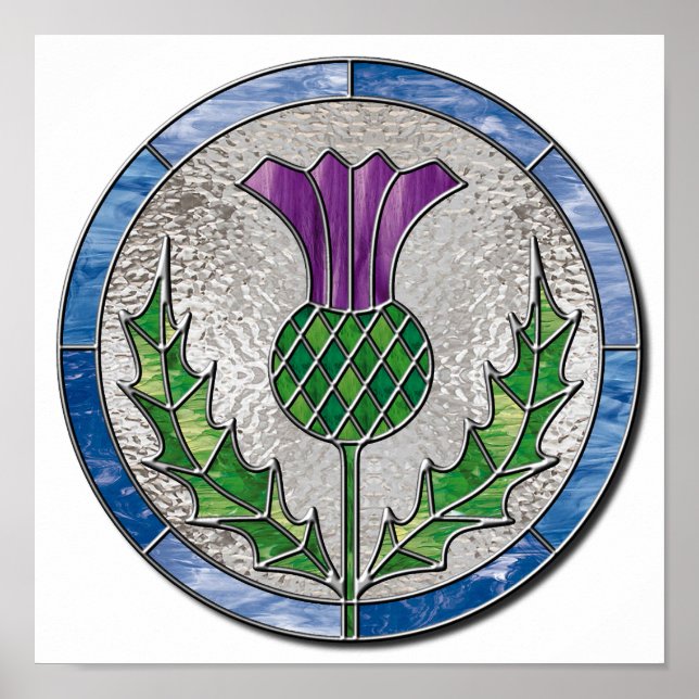 Glass Thistle Poster (Framsidan)