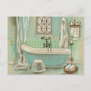 Glass Tile Bath Vykort