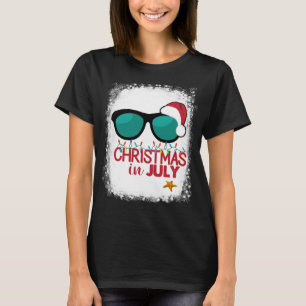 Glass Tropiska julen i juli Santa Hat T Shirt