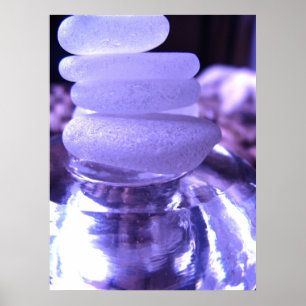 Glass tryck för Amethyst hav