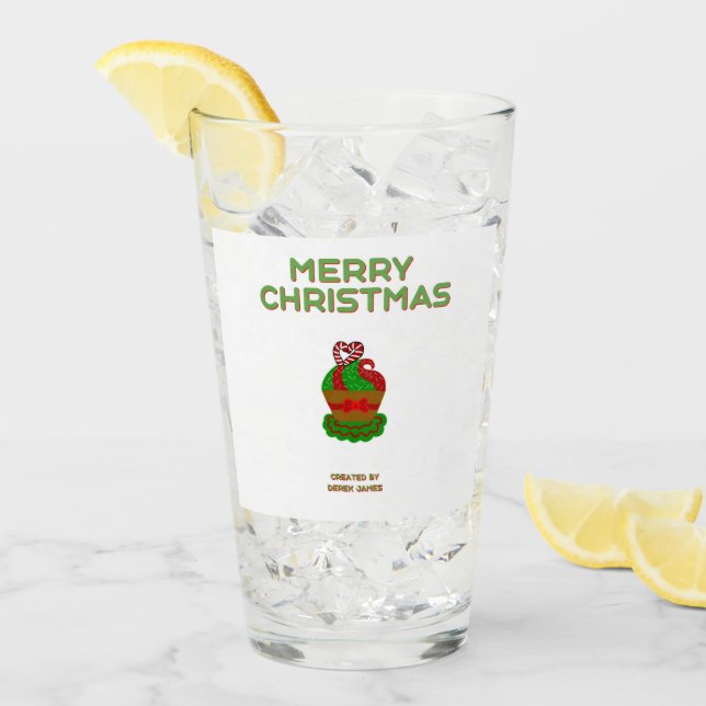 Glass Tumbler för julkaka Glaskopp (Framsida Ice)