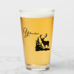 Glass Tumbler-Yellowstone Elk Glaskopp