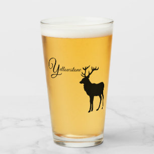 Glass Tumbler-Yellowstone Elk Glaskopp