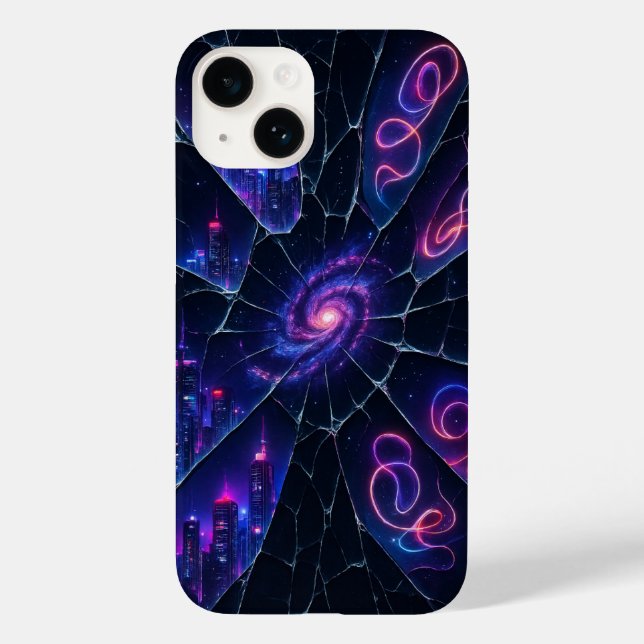 Glass Universe iphone case - Sci-Fi och Edgy gåva (Baksida)