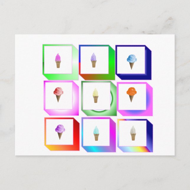 glass vykort (Framsida)