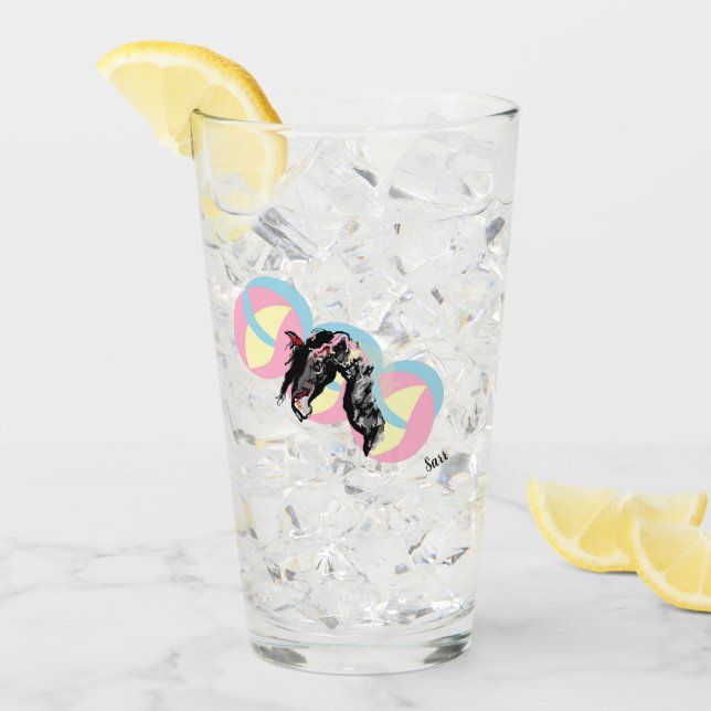 Glass Ware: Lucky - Horse Shoe Glaskopp (Framsida Ice)