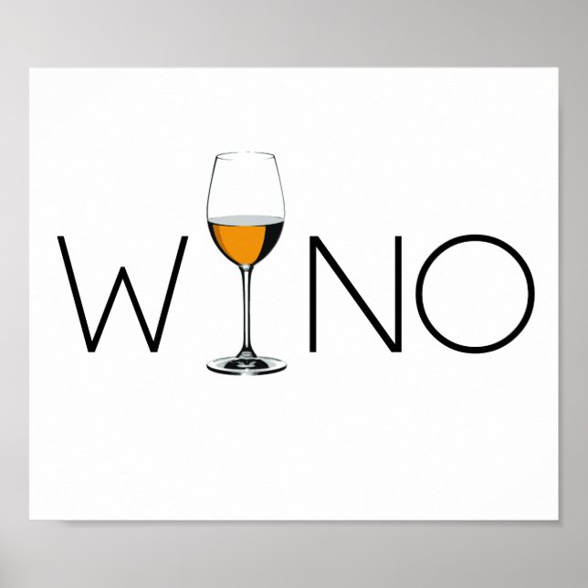 Glass Wino Vin Älskare Poster (Framsidan)