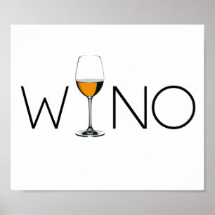 Glass Wino Vin Älskare Poster