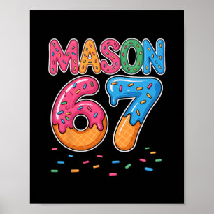 Glassad Drip Mason Six Sju 6 7 Gen Alpha Slang Poster