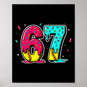 Glassad isglass Mjukt dropp Roligt 6 7 Sex Sju Poster