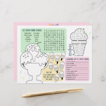 Glassaktivitetsark för barnkalas