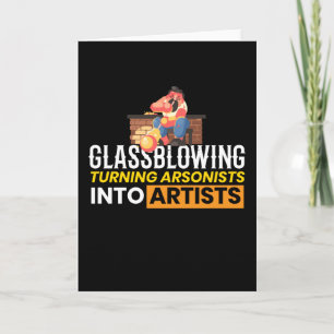 Glassblowing Artist Glassblowing Art Kort