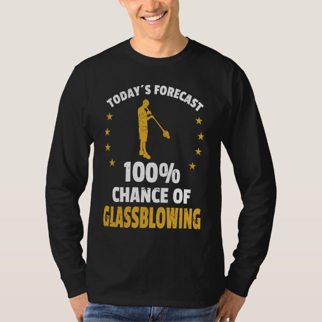 Glassblowing Glass Blower T Shirt (Framsida)