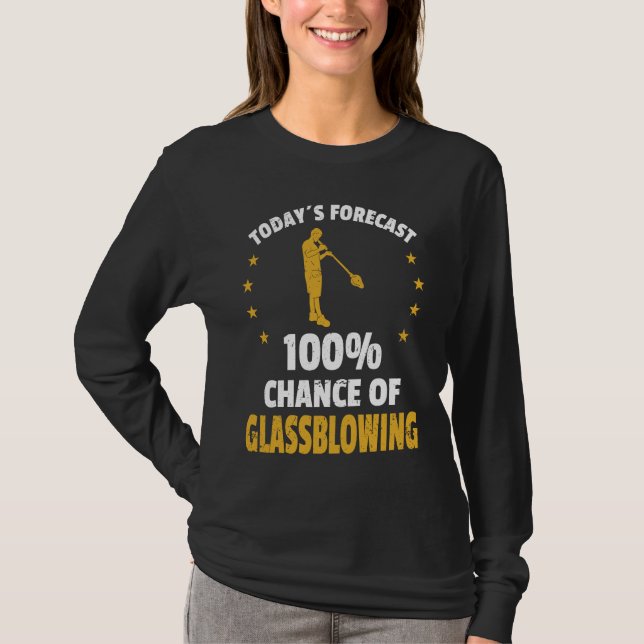Glassblowing Glass Blower T Shirt (Framsida)