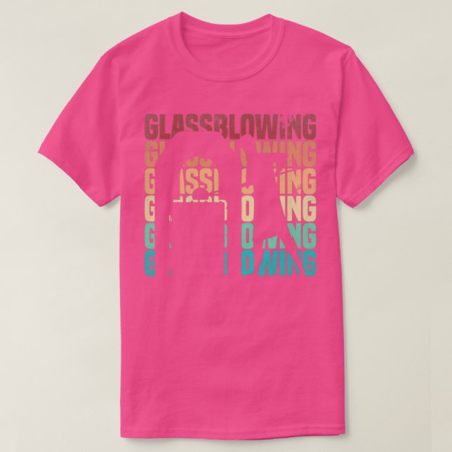 Glassblowing Glassworking Lampworking Silhouette T Shirt (Design framsida)