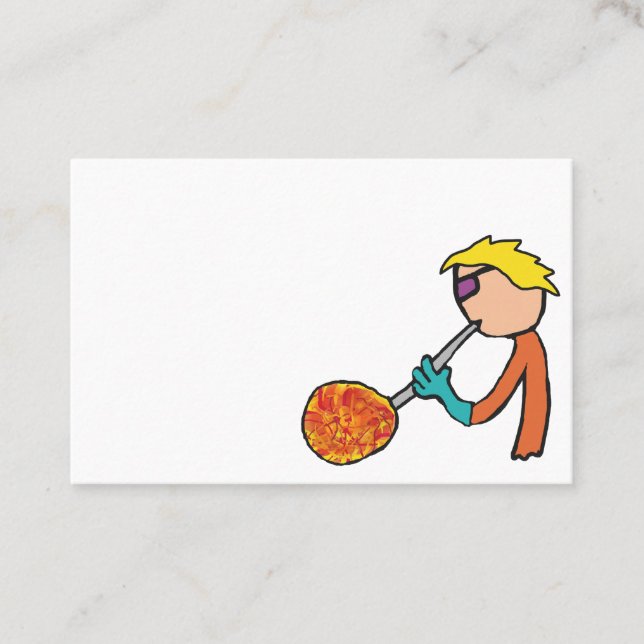 Glassblowing Visitkort (Framsida)