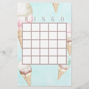 Glassbricka Bingokort Flygblad