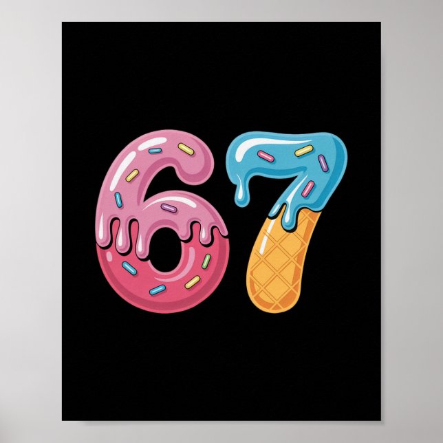 Glassdricks Drip Six Seven Sport Coola Meme 67 Rol Poster (Framsidan)