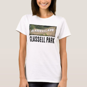 Glassellland Hollywood Sign in Glassell Park, CA T Shirt