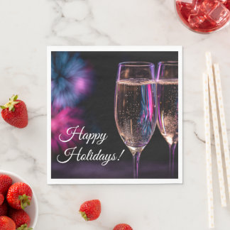 glasses of champagne for New Year's Pappersservett