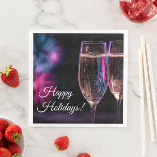 glasses of champagne for New Year's Pappersservett