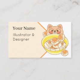 Glasses Shiba Piou: Kawaii Tofu Bowl Utmaning Visitkort