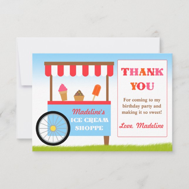 Glassfödelsedagsfesttack Inbjudningar (Framsida)