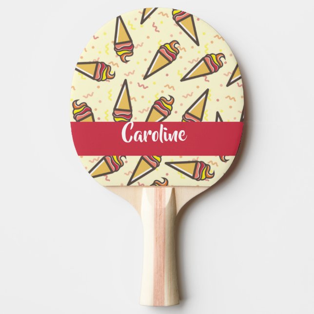 Glassgrädda mönster pingisracket (Framsidan)