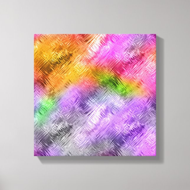 Glassig ametrin lila textur canvastryck (Framsida)