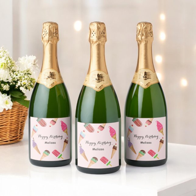 Glassig Pink Sommar Pinnglass Fest  (Skapare uppladdad)