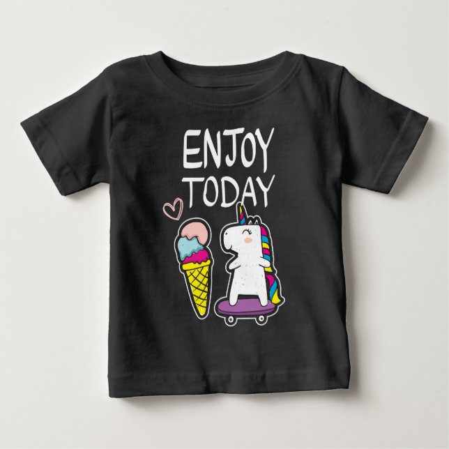Glassig unikorn baby  t shirt (Framsida)