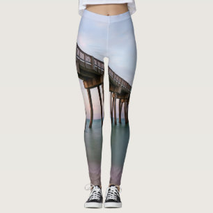 Glassiga vatten vid Panama City Beach Pier-legging Leggings